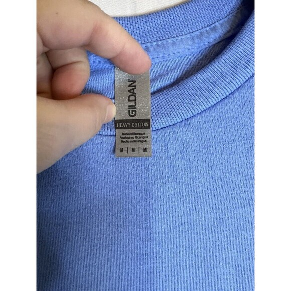 Gildan Men's Heavy Cotton T-Shirt, Style G500 Carolina Blue Size Medium NWOT - Picture 4 of 9